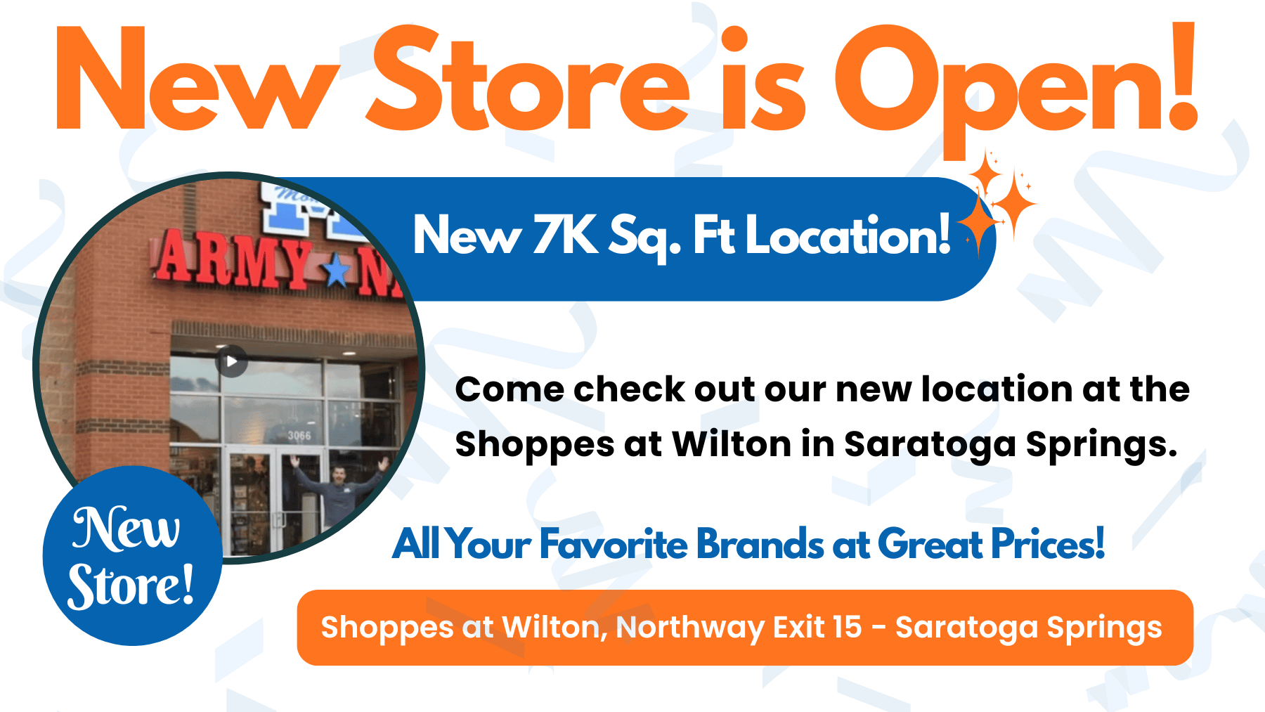 Mohawk Army Navy's new Saratoga Store at the Shops at Wilton.